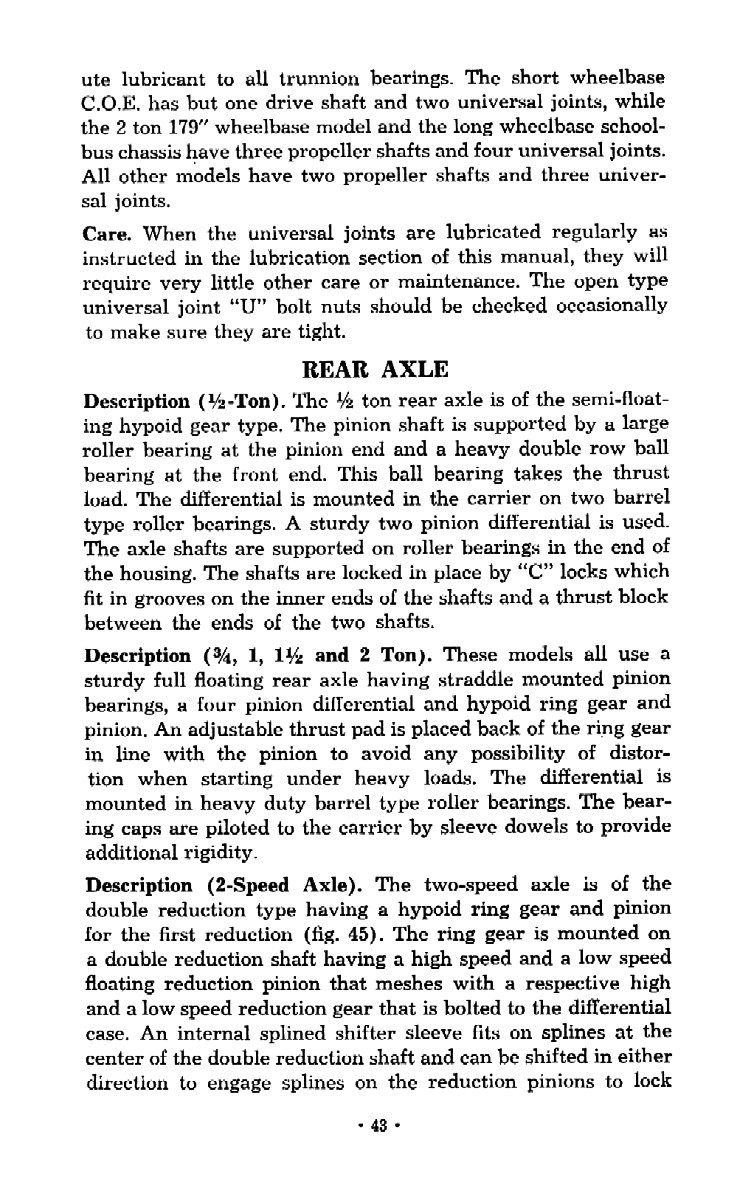 1952 Chevrolet Trucks Operators Manual Page 21